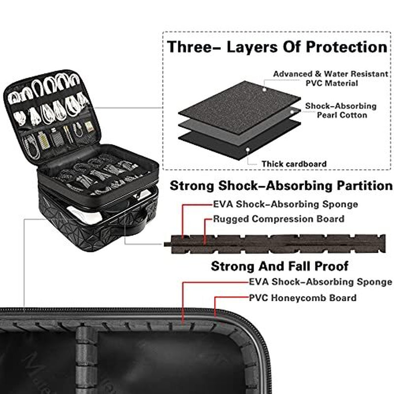 MATEIN Cord Organizer Bag, Large Electronics Organizer Travel Case Cable