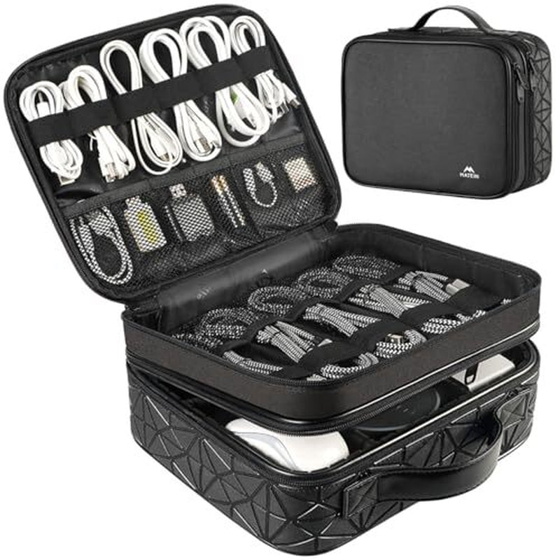 MATEIN Cord Organizer Bag, Large Electronics Organizer Travel Case Cable