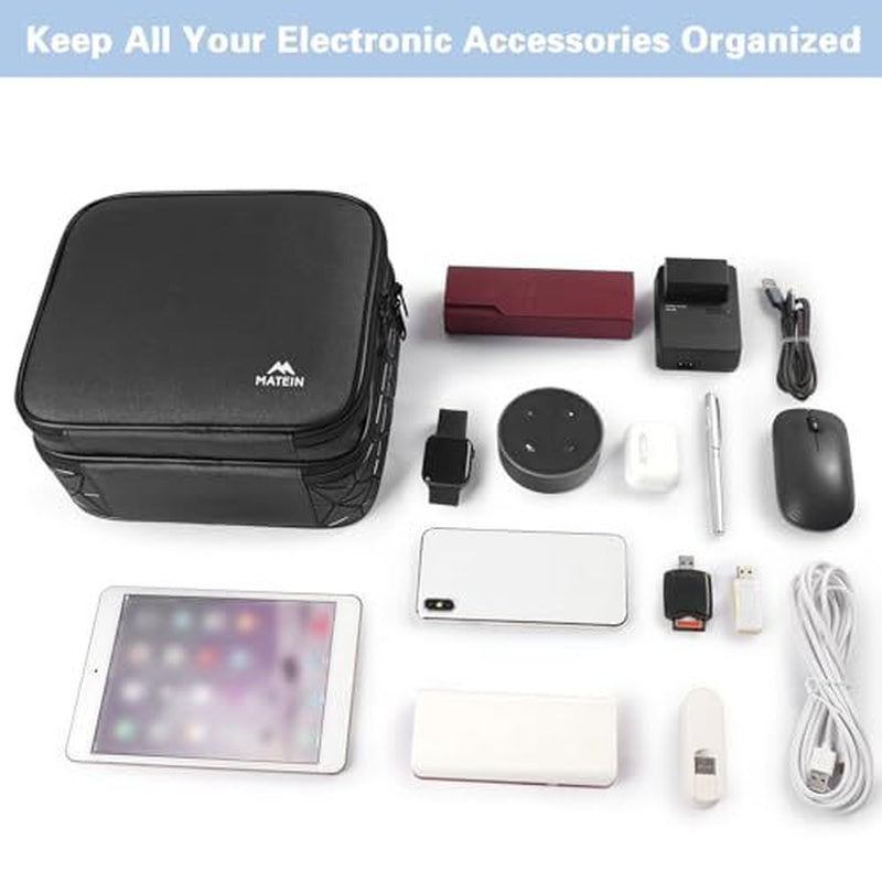 MATEIN Cord Organizer Bag, Large Electronics Organizer Travel Case Cable