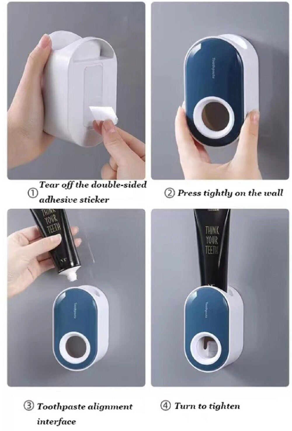 Wall-Mounted Automatic Toothpaste Dispenser – Hands-Free Squeezer Holder